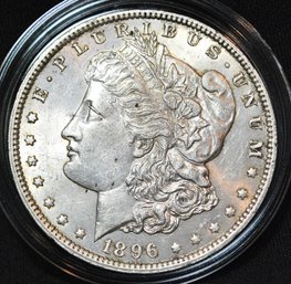 1896  Morgan Silver Dollar UNCIRC  Great Date!  SUPER  NICE!  (2cgm4)