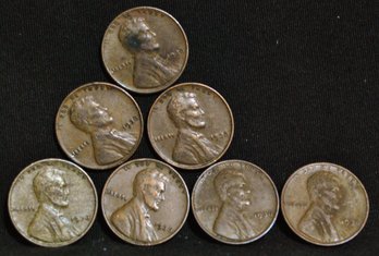 6  1934-P  Lincoln Cents Pennies  Nice Lot (n)