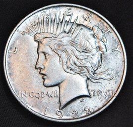 1922  Peace Silver Dollar XF Plus / AU  SUPER  NICE!  (5ark7)