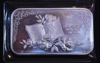 Madison Mint Happy Mother's Day 1 Oz Sterling .999 Bar UNCIRC BU  (88wex)