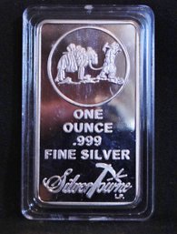 Silvertowne 1 Oz Sterling .999 Bar Prospector UNCIRC BU  (8dan3)