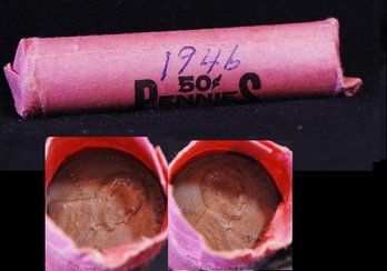 Roll Of 1945 Lincoln Wheat Cents UNSEARCHED (5bca2)