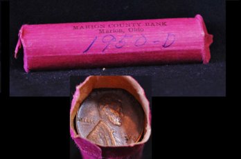 Roll Of  1950-D Lincoln Wheat Cents UNSEARCHED (6nad2)