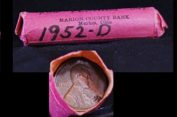 Roll Of  1952-D Lincoln Wheat Cents UNSEARCHED (2pcs3)