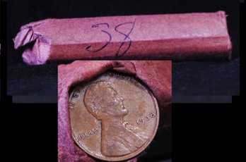 Roll Of  1938 Lincoln Wheat Cents UNSEARCHED (24gry)