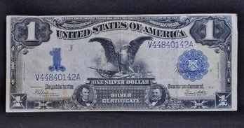 1899 US Black Eagle Silver Certificate Lg Size Note Dollar WOW!! Nice!! (67hma)