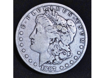 1887-O Morgan Silver Dollar VF Pleasing  Soft Tone (3fet45)
