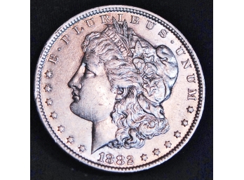 1882-O Morgan Silver Dollar Uncirculated  XF NICE COIN! (8dan3)