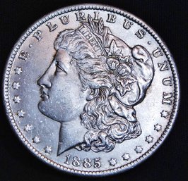 1885-O Morgan Silver Dollar BU Nice Coin! Chest Feathering! BEAUTY! (raf21)