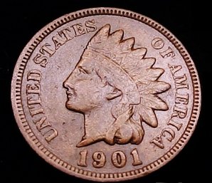 1901 Indian Head Cent  Fine   (ygb21)