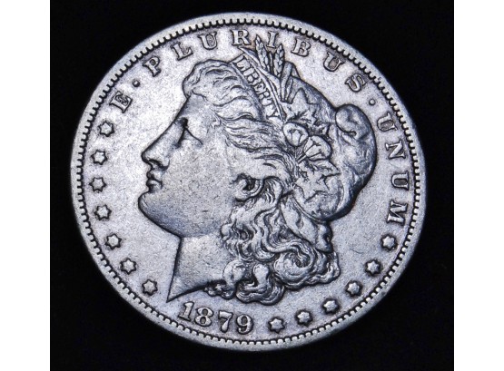 1879-S Morgan Silver Dollar XF / XF Plus 90 Percent Silver (hvs9)