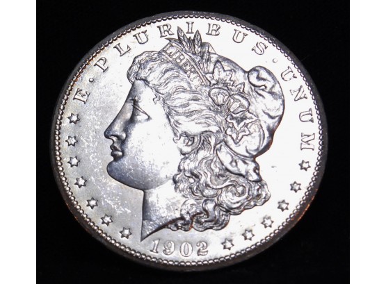 1902-O Morgan Silver Dollar 90 Percent Silver BU Uncirculated In Capsule (LLhbj3)