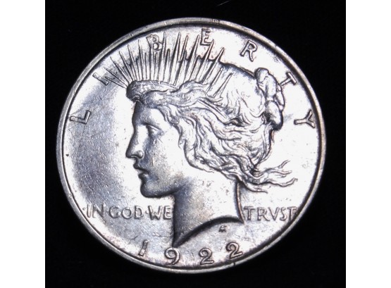 1922-D Peace Silver Dollar 90 Percent Silver LUSTEROUS Uncirc (med6)