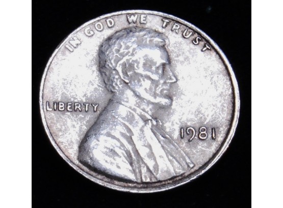 Rare 1981 Lincoln ZINC Cent / Penny ERROR COIN Uncirculated (hwm5)
