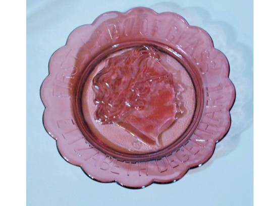 Vintage Degenhart Glass Plate Amethyst Depression Glass FIRST LADY OF GLASS