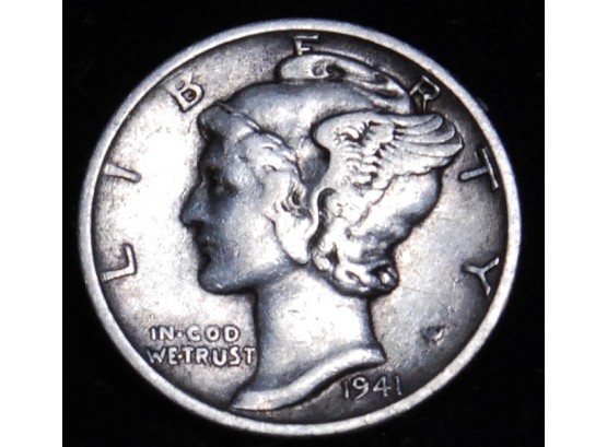 1941-S Mercury Dime 90 Percent Silver UNCIRCULATED BU  (jrt9)