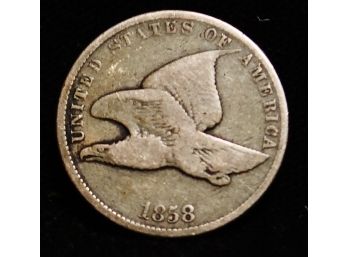 1858 Flying Eagle Cent Penny VF / XF Nice  (pkt2)