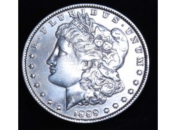 1889 Morgan Silver Dollar 90 Percent Silver AU / Near Uncirculated CHOICE  (cuc6)
