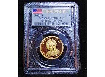 2008-S   PCGS Andrew Jackson Presidential Dollar Proof PR69 DCAM   (LLvaw9)