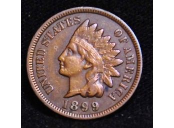 1899 Indian Head Cent / Penny XF Plus FULL LIBERTY  DIAMONDS Nice  (kmb3)