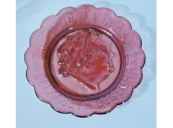 Vintage Degenhart Glass Plate Amethyst Depression Glass FIRST LADY OF GLASS