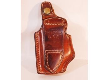 S    Vintage Alfonso's Of Hollywood Gun Shop Leather Gun / Revolver Holster Stamped COP