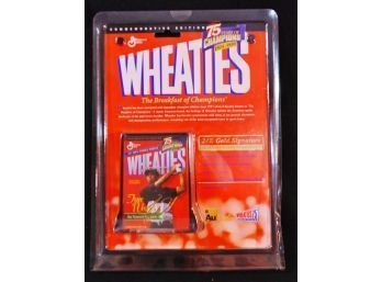 S   TIGER WOODS Mini Wheaties Cereal Box Autographed W/ 24K Gold Signature 75 Yrs Of Champions SEALED (LLryc3)