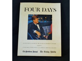 S  FOUR DAYS  President Kennedy Assassination Copyright 1964 ORIGINAL Providence Journal Book UPI