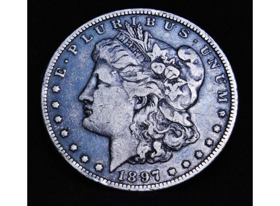 1897-O Morgan Silver Dollar 90 Percent Silver  - Naturally Toned BEAUTY (aja2)