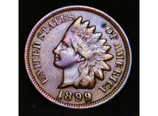 1899 Indian Head Cent / Penny XF Plus!! Nice   (tyr4)