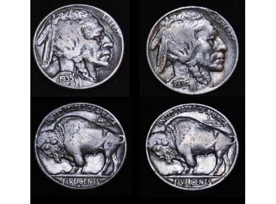 Lot Of 2 Early Buffalo Nickels   (dro3)