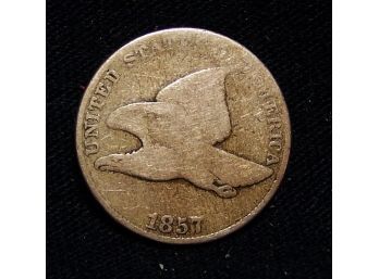 1857 Flying Eagle US Cent NICE X FINE (pt4)
