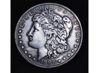 1892-CC  Morgan Silver Dollar CARSON CITY  90 Percent Silver SUPER COIN! RARE  DATE! And VAM (ccf4)