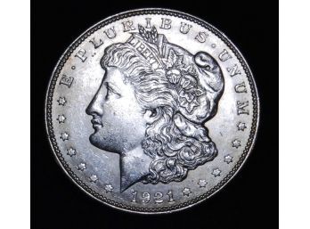 1921-D Morgan Silver Dollar  90 Percent Silver BU Super High Quality! (tra5)