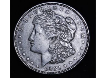 1921 MORGAN Silver Dollar  Uncirculated 90 Percent Silver  NICE !!  (zrp8)