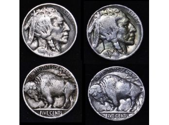 Lot Of 2  Buffalo Nickels FINE / XF 1919  1930  (acm8)