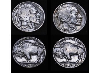 Lot Of 2 Early Buffalo Nickels   (dro3)