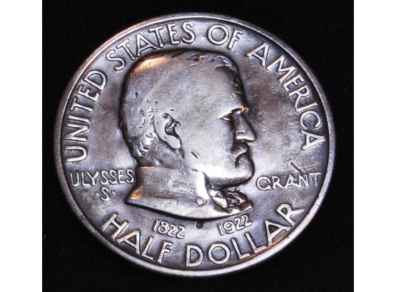 1922 Ulysses S. Grant Commemorative SILVER Half Dollar VF (6spa7)