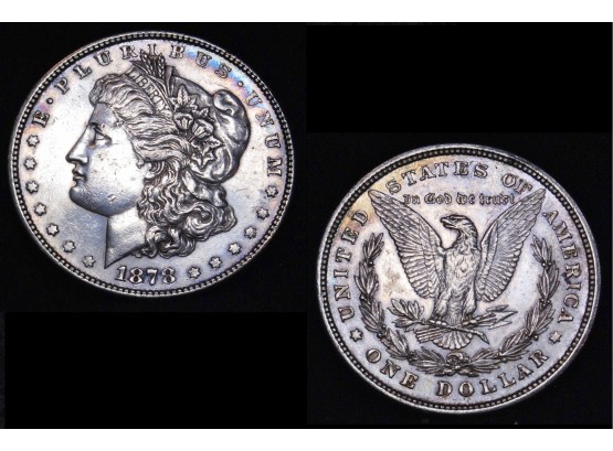 RARE! 1878  Morgan Silver Dollar 90 Silver 8 TF Tail Feathers BU Uncirc Full Chest Feathering!  (3jsa4)