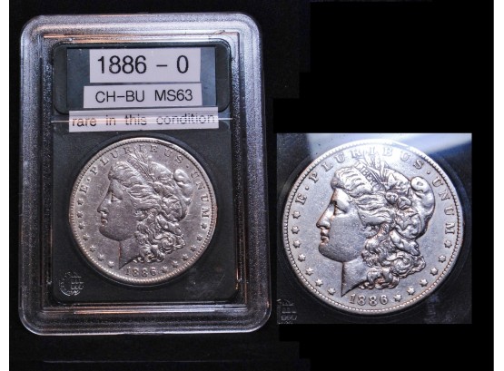 1886-o Morgan Silver Dollar 90 Silver AU KEY Date RARE IN SUCH NICE CONDITION!  Double Struck Date ? (3pzt2)