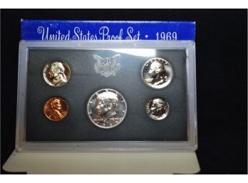 1969-S   US PROOF Set In Plastic Holder & Original Box (eqe1)
