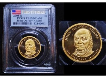 2008-S   PCGS John Quincy Adams  Presidential Dollar Proof PR69 DCAM   (LLahp2)