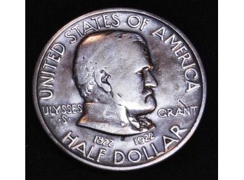 1922 Ulysses S. Grant Commemorative SILVER Half Dollar VF (6spa7)