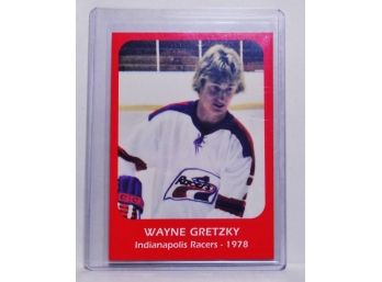 1978 Wayne Gretsky Indianapolis Racers Pre-Rookie Sports / Hockey Card Near Mint Or Better (LLadty4)