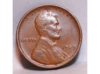1909 VDB Early Lincoln Wheat Cent Penny KEY DATE XF PLUS Fabulous Coin! (zeb34)