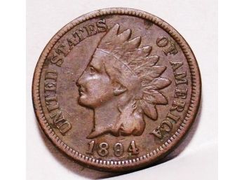 1894  Indian Head Cent Penny  VF NICE  (pko23)