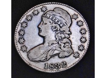 1832 Capped Bust SILVER Half Dollar F / VF (9pec4)