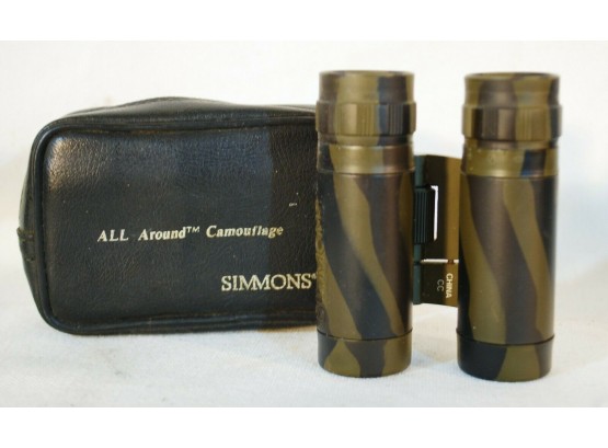 Simmons All Around Camo Compact Binoculars #1135 8x21 FOV372@1000yds W/Case