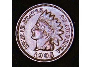 1905  Indian Head Cent Penny XF Full Liberty & 4 Diamonds ! (sbu52)