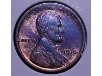 1916 Early Lincoln Wheat Cent TONER Choice Uncirculated W/ Orig Luster (LLbgo3)